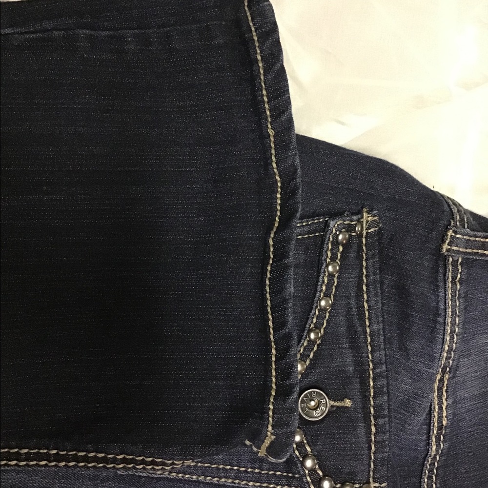 Red Rivet Jeans - Picture 2 of 7